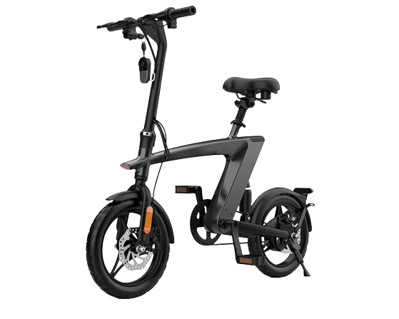 H1-250W Avtagbart batteri Minivikbar Elektrisk City Vuxna Hybrid E-cykel